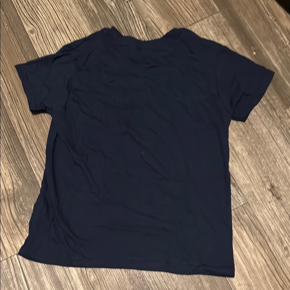 Classic Navy Blue Crop Top